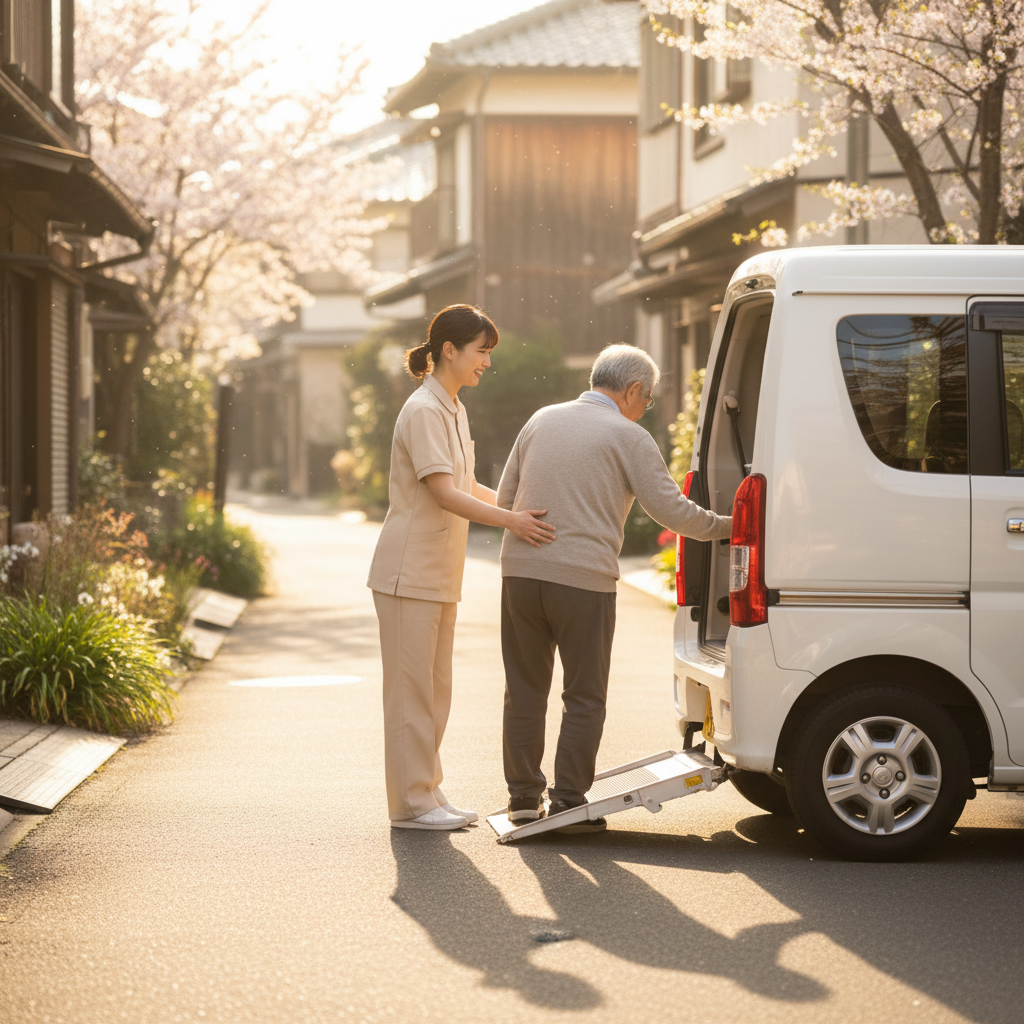 お迎え時のワンシーン