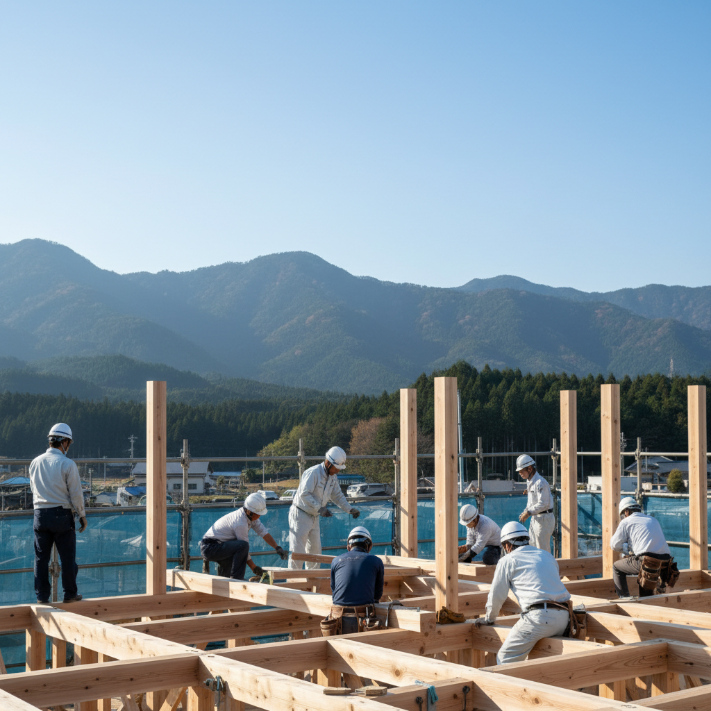 大分建設工房の外観施工事例