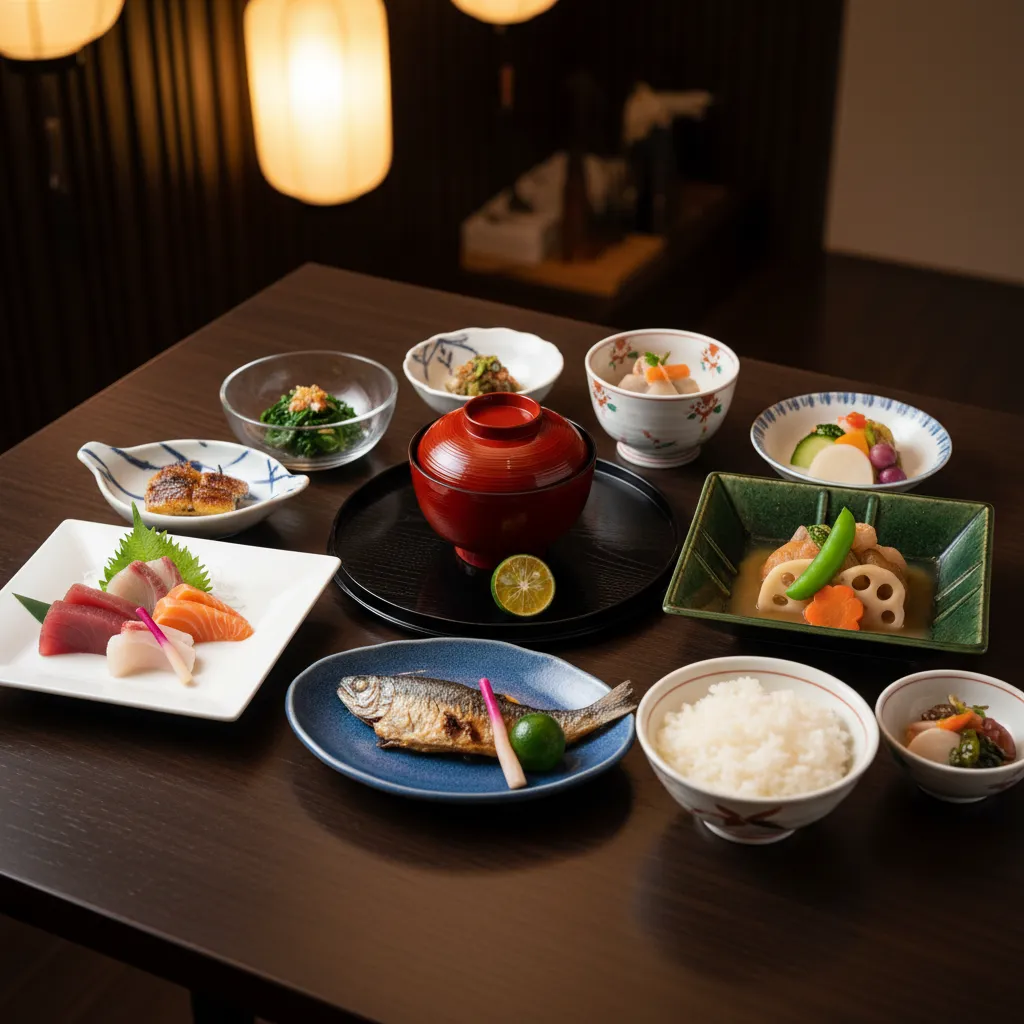 夕食会席 — 大分の旬食材