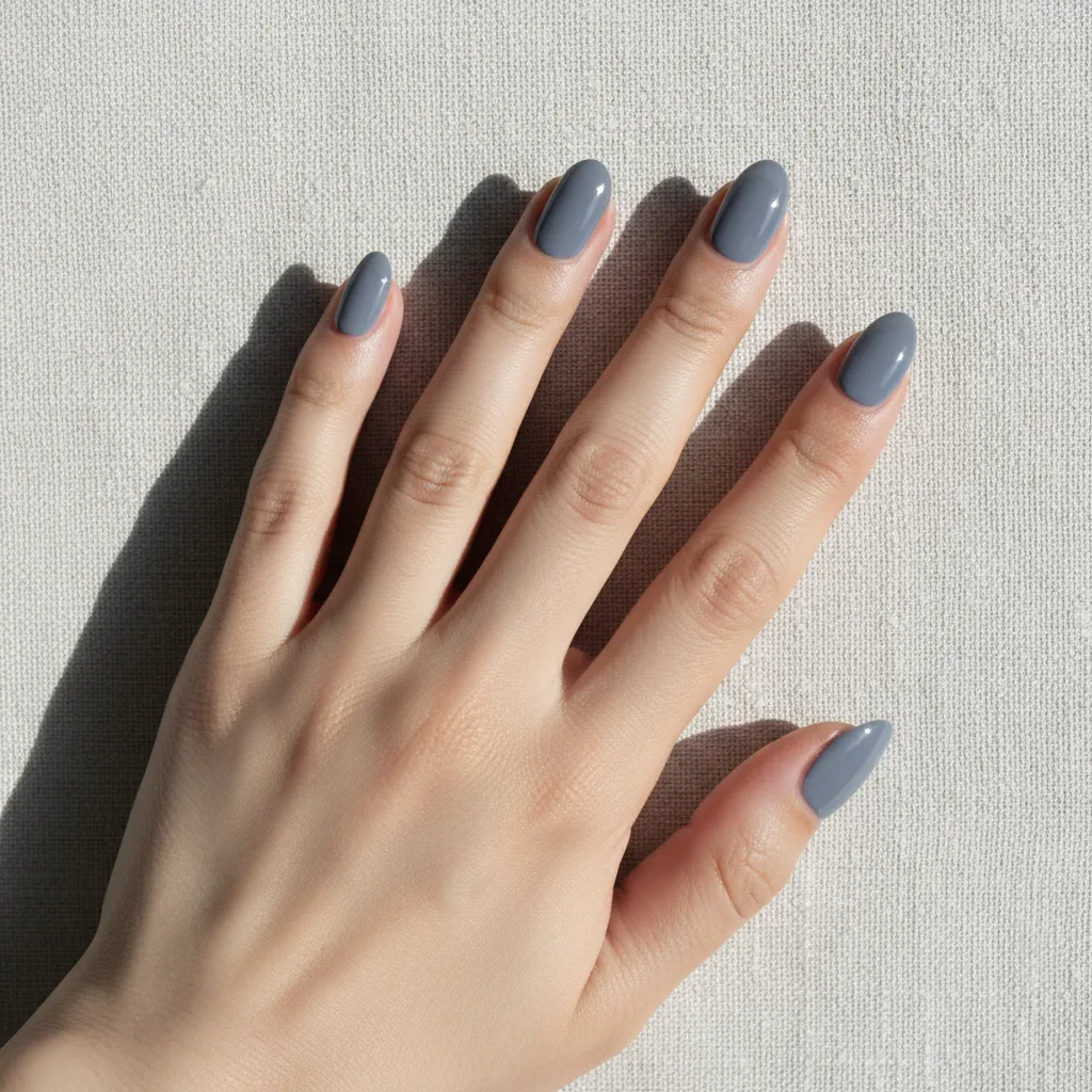 ao ネイル作品 — くすみカラー（01）