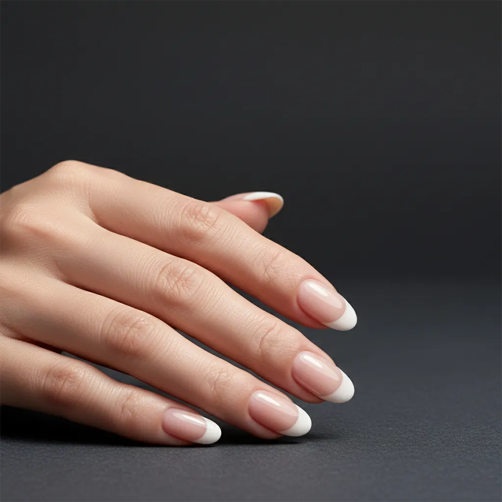 ao ネイル作品 — クラシックフレンチ（03）