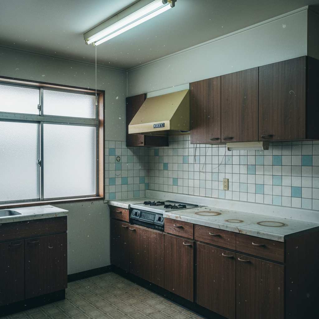 リフォーム前の古いキッチン