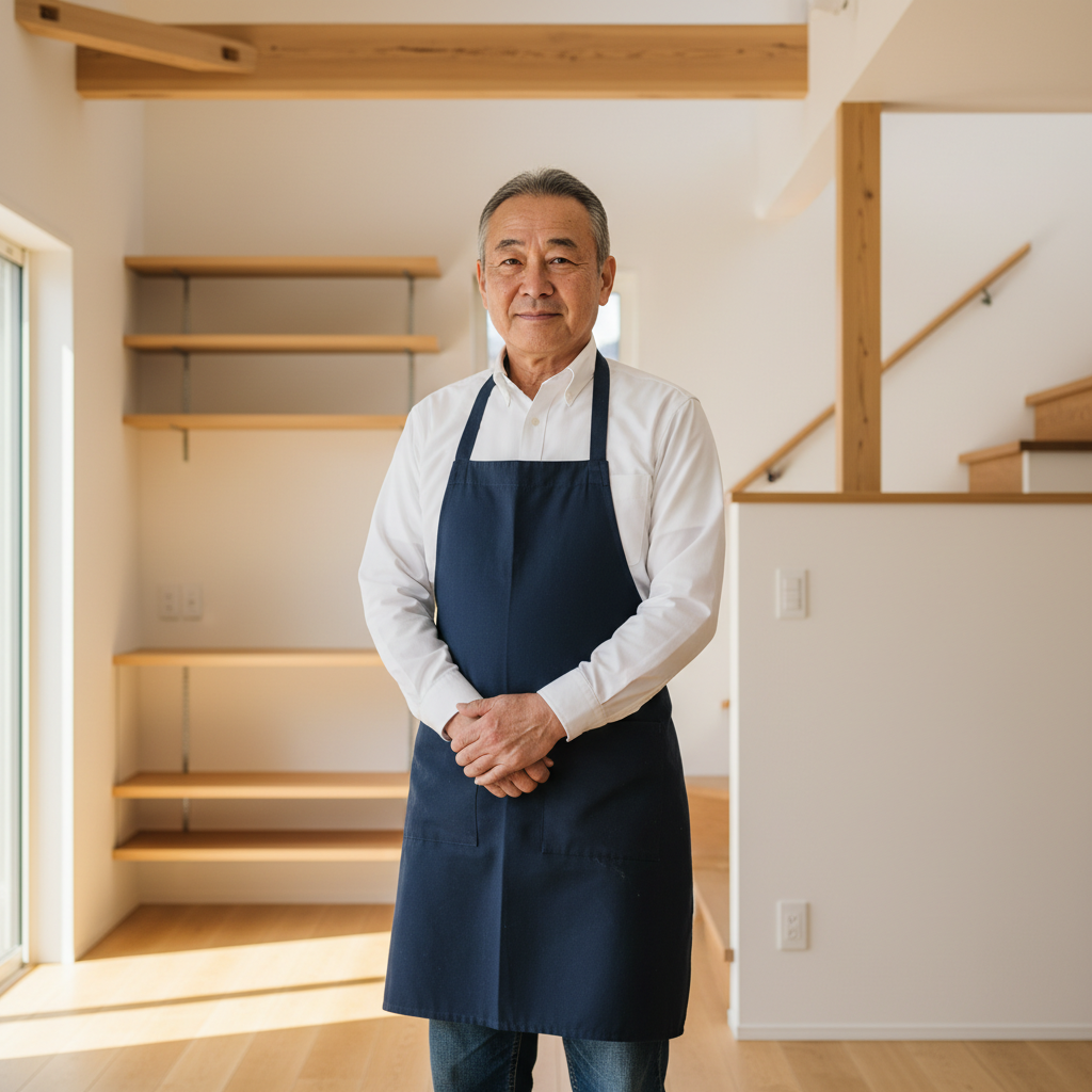 代表 山田太郎の現場での写真